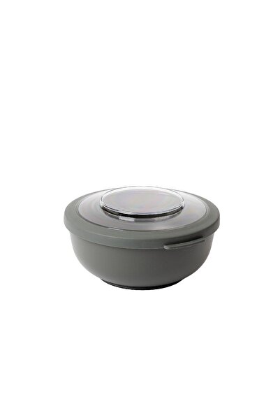Amuse Recipient cu capac, Amuse, Plastic, 1 l, 17.3 x 17.3 x 8.9 cm, Gri