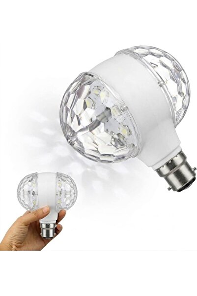 Generic Double-Headed Rotating Disco Light Bulb RGB Projector Multi Coloured ...