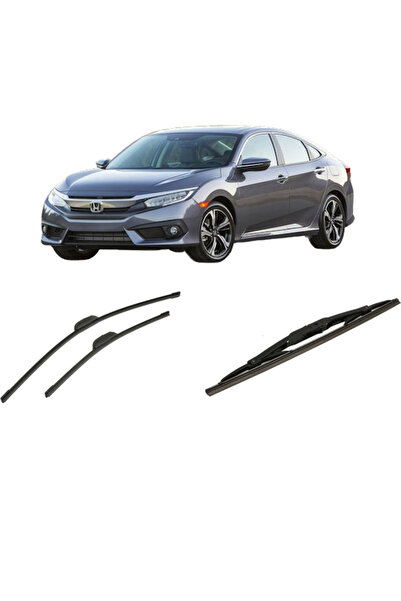 Bosch Σετ 3 υαλοκαθαριστήρων για HONDA CIVIC X Hatchback (FC_, FK_) από το 20...