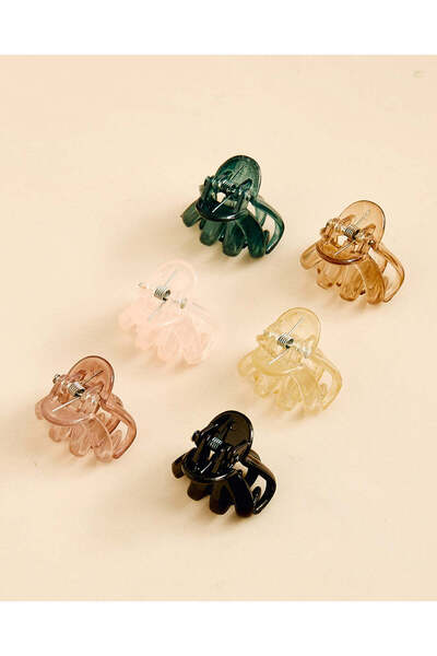 REDTAG Women Assorted 6 Piece Hair Clip Set