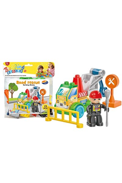 ToyMarkt Δομικά Τουβλάκια Βοήθεια στον Δρόμο 13 τεμάχια. 3+ Ετών 22x19εκ. 95456