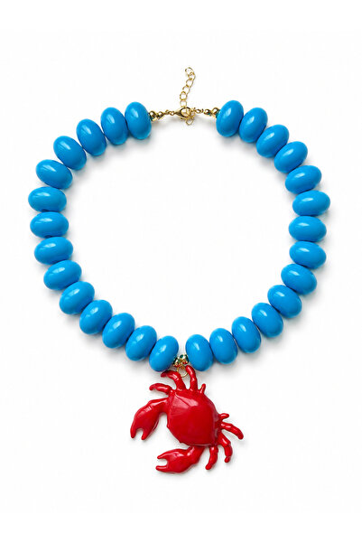 Venus Design Beaded crab necklace