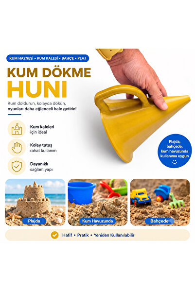 Moodmaker Store Plaj Ve Kum Havuzu İçin Kumdan Kale Damlatma Hunisi Oyuncağı ...
