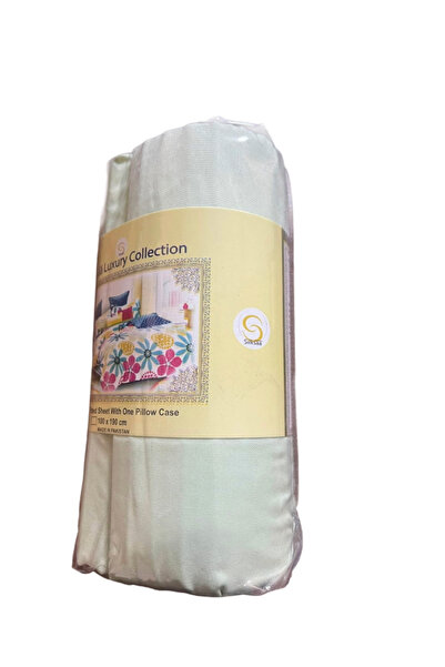 SILKSAA FITTED SHEET WITH PILLOW CASE