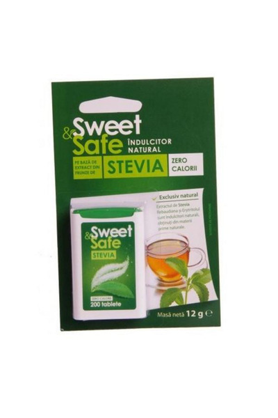 SLY NUTRITIA Îndulcitor Stevia Dulce și Sigur Sly Nutritia, 200 comprimate