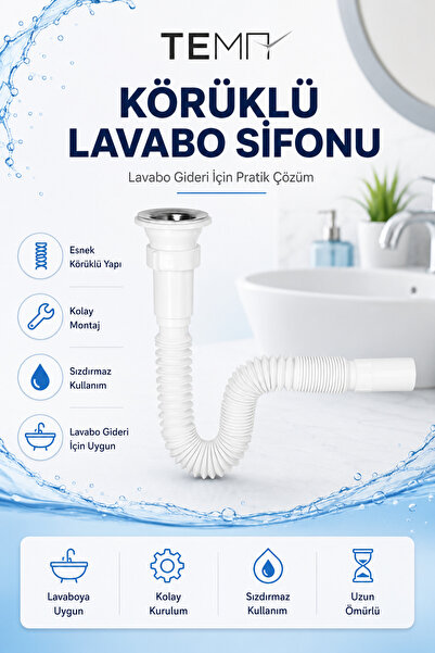 Tema KÖRÜKLÜ LAVABO SİFONU 32 MM