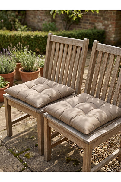 VİENNA 2-Piece Silicone Filled Duck Fabric Liquid-Proof Chair Cushion