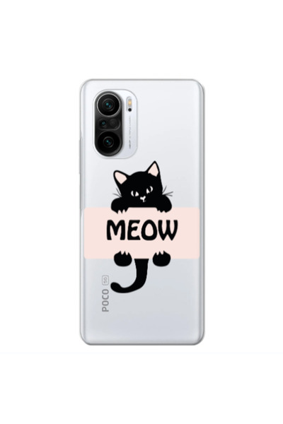 Other Xiaomi Poco F3 Meow Transparent Silicone TPU Θήκη