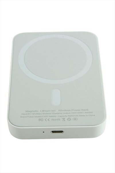 VETOPAZAR 50000 mAh Battery Magsafe Kablosuz Şarj Cihazı Powerbank - Beyaz