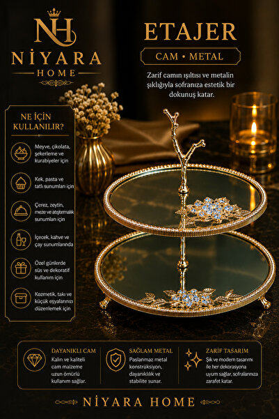 Niyara home With the Radiance of Refined Glass and the Elegance of Metal, It ...