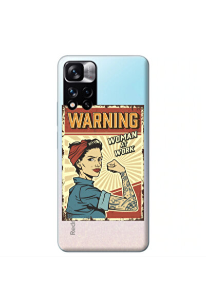 Other Xiaomi Redmi Note 11 Pro 5G Woman at work Transparent Silicone TPU Θήκη