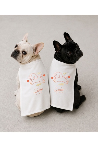 LIWOGY Dog Cape Woof Printed Pet Costume Photo Shoot