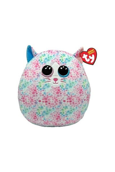 TY Figurina plus Emma Squishy Beanies pisica moale multicolor 30cm