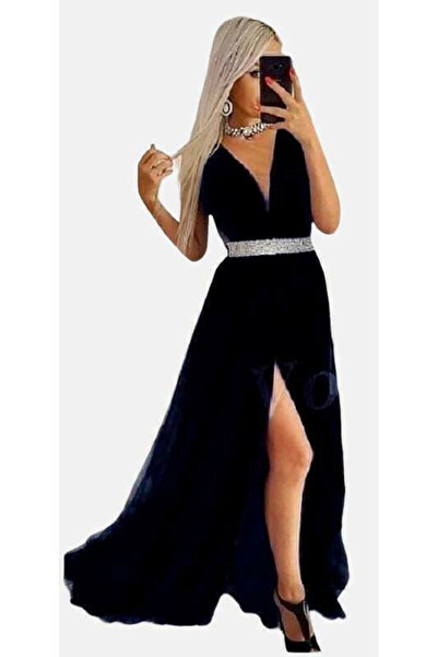 Woman's Fashion Μάξι φόρεμα για Γάμο / Βάπτιση Μαύρο