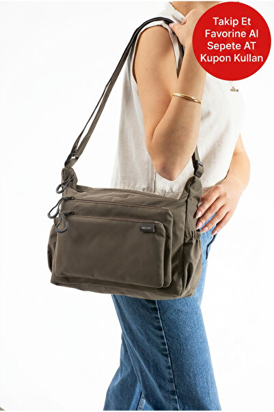 MEGA ÇANTA Women's Multi-Compartment Messenger Bag (Height 21 Cm, Width 31 Cm...