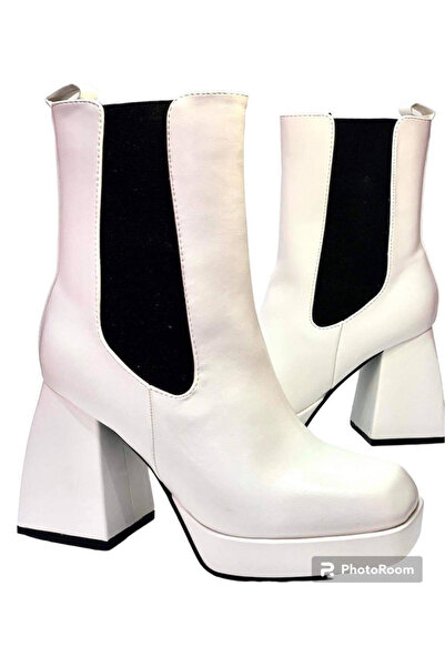 Woman's Fashion Λευκές Γυναικείες Μπότες S-101