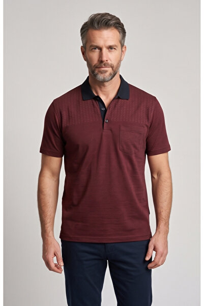 crispino Men's Classic Polo Neck T-Shirt with Single Pocket, Comfortable Fit