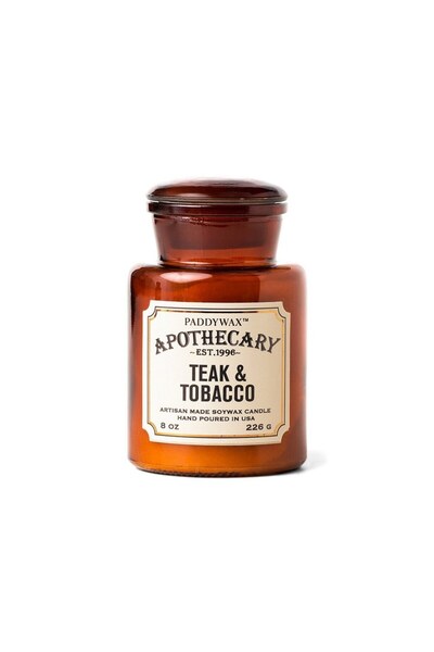 PADDYWAX Αρωματικό Κερί Σόγιας Αποθηκευτικού Τύπου Τικ και Καπνός 226γρ.