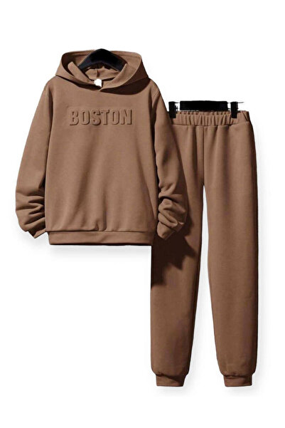 Woman's Fashion Παιδικό Σετ Φόρμας Καφέ 2 τεμαχίων
