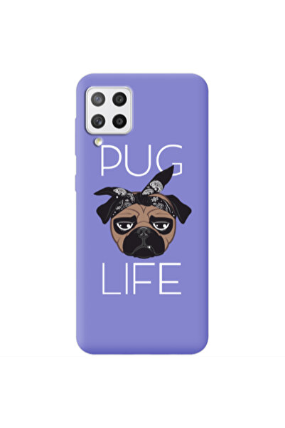 Other Samsung A42 5G Pug Life Purple Colored Silicone TPU Θήκη