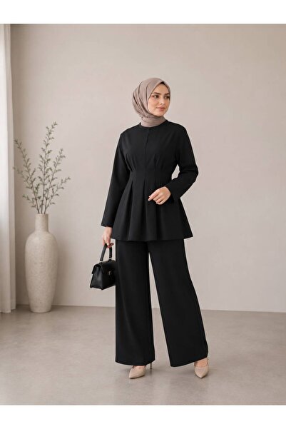 önerS Women's Tessetür Set Top and Bottom Two-Piece Set