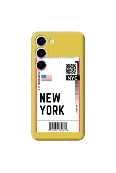 Other Samsung S23 Plus New York NYC Yellow Colored Silicone TPU Θήκη