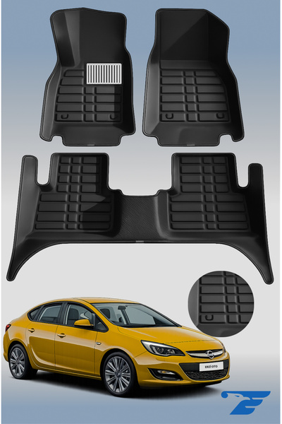 Opel Astra (2017) - Yeni Nesil 8D Tam Havuzlu Diamond Siyah Eva Paspas