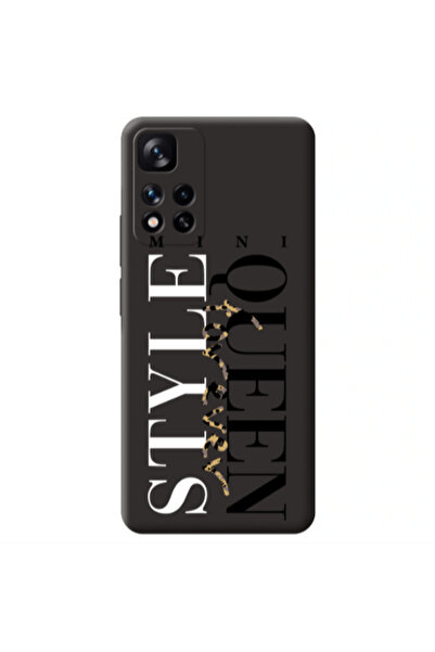 Other Xiaomi Redmi Note 11 Pro 5G Mini Quen Forever Black Colored Silicone TP...