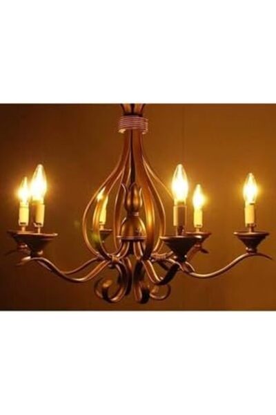Yıldızan pazaralanı store Rustik Led Ampul 4w E14 Ince Duy Gün Işığı 3000K 10...