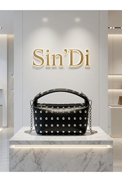 mıchael polo Chain Strap Women's Handbag and Shoulder Bag with Trop Detail in...