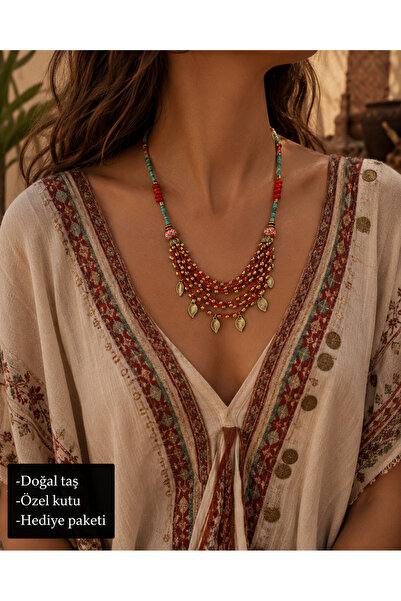HER ŞEY NOTA www.herseynota.com Selene Bohemian Multi-Layered Leaf Figured Be...