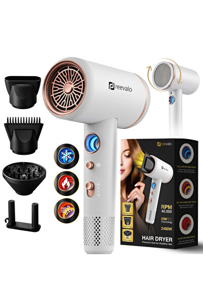 Reevalo Uscator de Par, Reevalo® Uscator de Par Profesional, Feon Puternic, 2...
