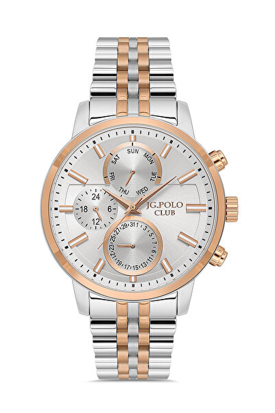 JG. Polo Club Jg Polo Steel Bracelet Rose/ Metallic Men's Wristwatch + Bracel...