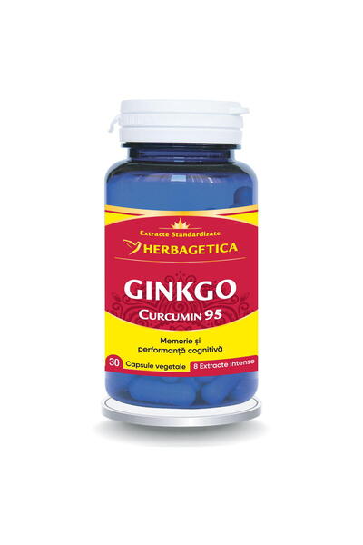 herbagetica Ginkgo Curcumin 95 30cps