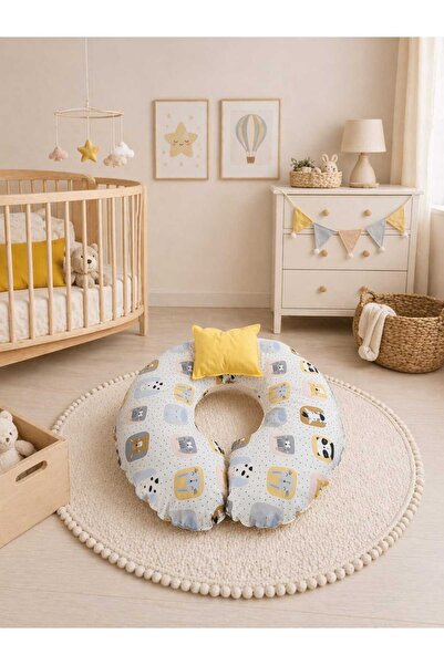 Empressco Cute Animals Yellow Nursing Pillow, Comfortable and Stylish Design