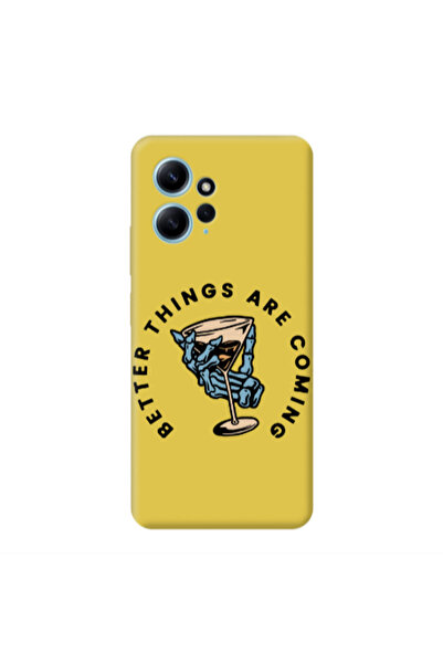 Other Xiaomi Redmi Note 12 4G Better Things Are Coming Yellow Colored Silicon...