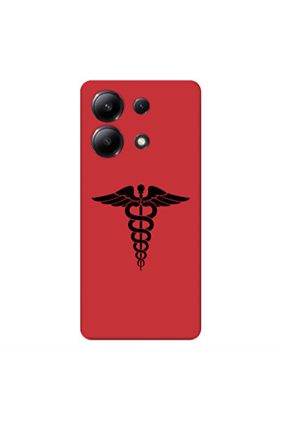 Other Xiaomi Redmi Note 13 4G Medical Spa Red Colored Silicone TPU Θήκη