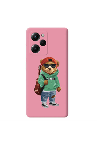 Other Xiaomi Poco X5 Pro Summer Tedy Pink Colored Silicone TPU Θήκη
