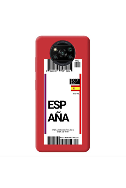 Other Xiaomi Poco X3 /X3 Pro Espana Arrival Red Colored Silicone TPU Θήκη