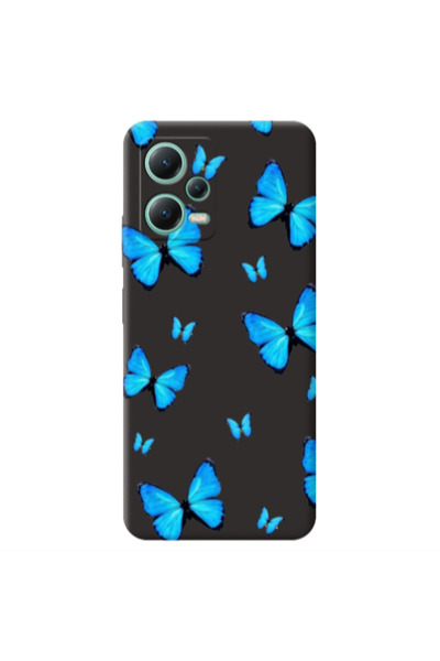 Other Xiaomi Redmi Note 12 Pro 5G Mix Butterfly Black Colored Silicone TPU Θήκη