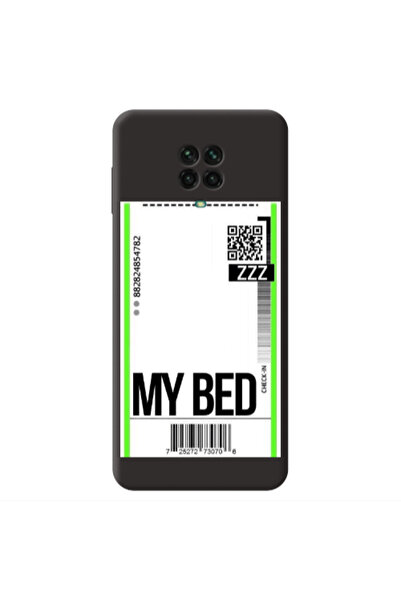 Other Xiaomi Redmi Note 9 Pro My Bed ZZZ Black Colored Silicone TPU Θήκη