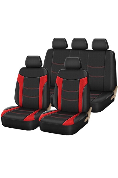 OEM Καλύμματα Αυτοκινήτου Super Sport All In One Μαύρο-Κόκκινο Σετ 11 Τεμάχια