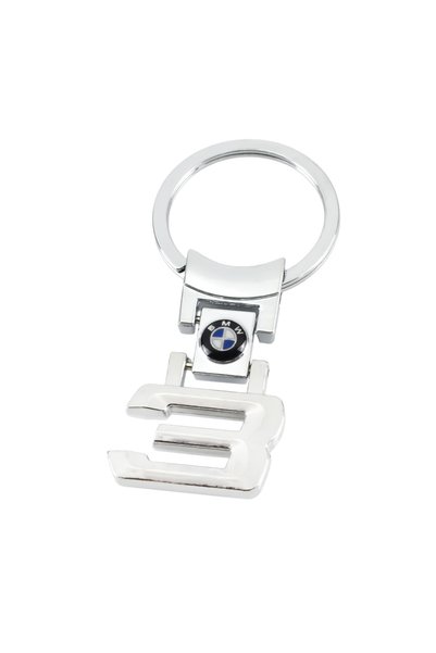 OEM Μεταλλικό Μπρελόκ Κλειδιών Αυτοκινήτου BMW 3 Series - Ασημί