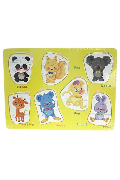 adar Puzzle lemn animale multicolor 30x22.5cm pentru copii