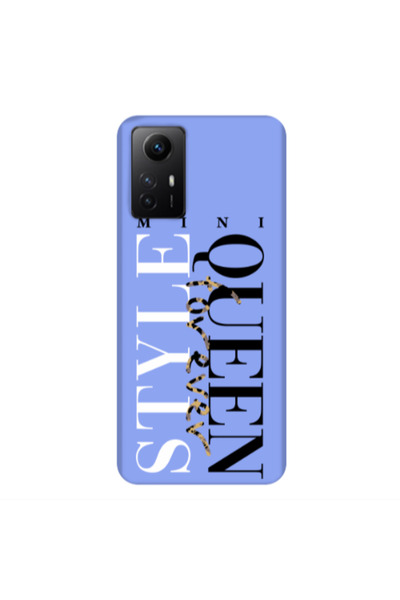 Other Xiaomi Redmi Note 12s Mini Quen Forever Light Purple Colored Silicone T...