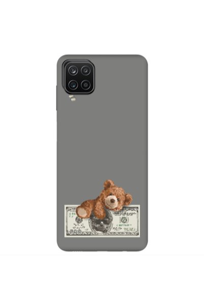 Other Samsung A12 Money Style Grey Colored Silicone TPU Θήκη