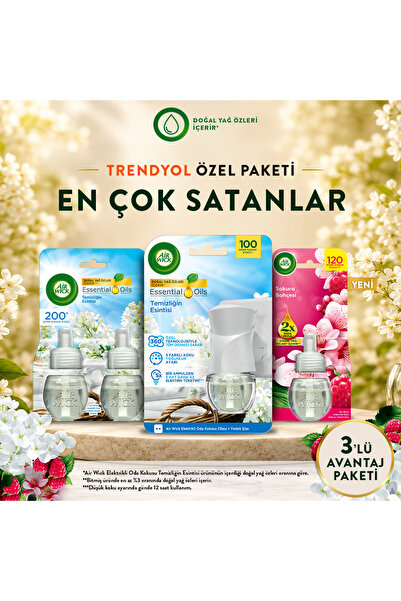 Air Wick Elektrikli Oda Kokusu Kit Temizliğin Esintisi&Yedek Şişe Temizliğin ...