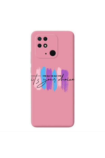 Other Xiaomi Redmi 10C One Day Or Day One Pink Colored Silicone TPU Θήκη