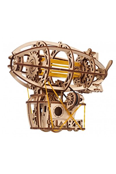 Moments Puzzle 3D din lemn, uGEARS, Dirijabil Steampunk