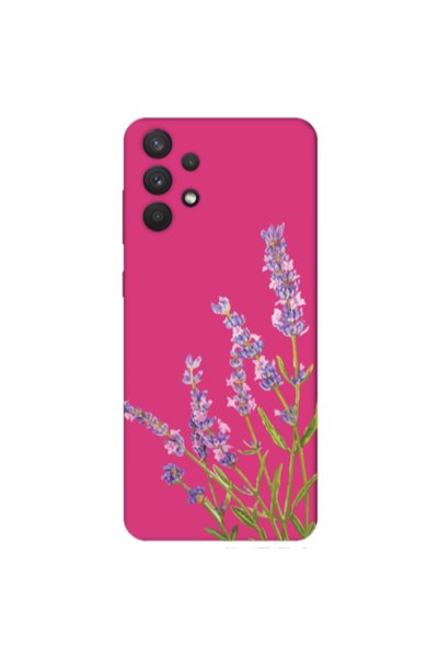 Other Samsung A32 4G Flowers 8 Fuchsia Colored Silicone TPU Θήκη